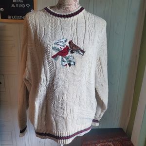 Vintage Orvis Ugly Christmas sweater knit lg